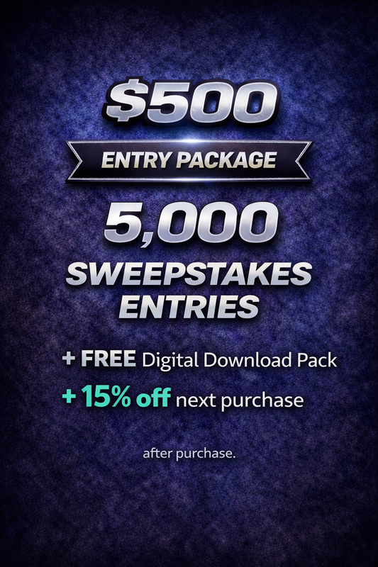 $500 Entry Package - 5,000 Sweepstakes Entries