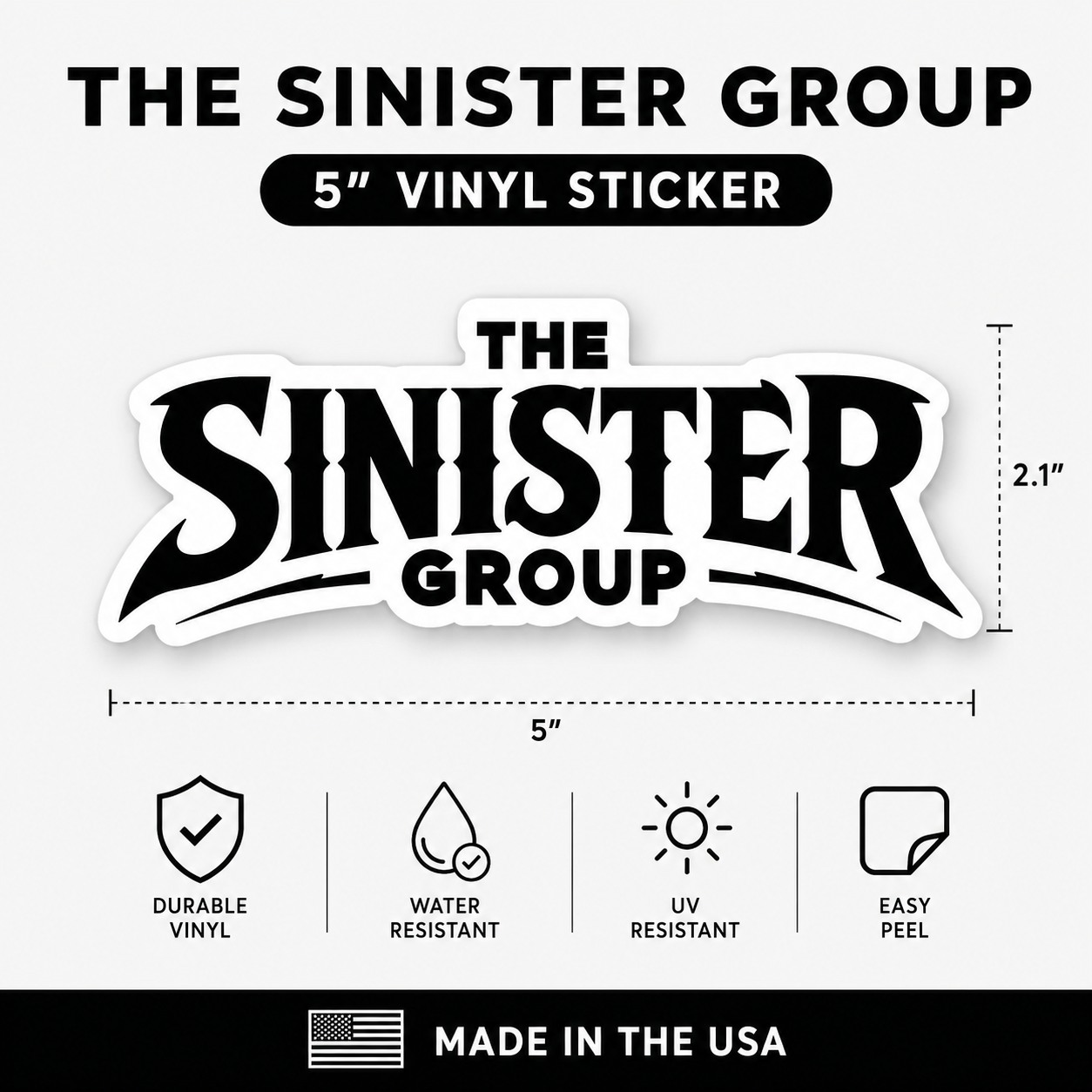 The Sinister Group 5” Vinyl Sticker